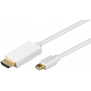 Mini Displayport male - HDMI male, 2m, White 52861