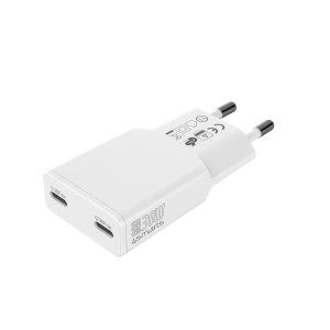 Wall Charger PDPlug Slim Dual 30W GaN 2C, white 541743