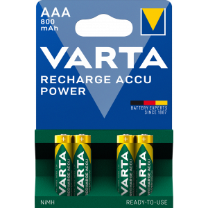 Recharge Accu Power AAA 800mAh 4 Pack (B) 56703101404
