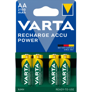 Recharge Charge Accu Power AA 2100mAh 4 Pack (B) 56706101404
