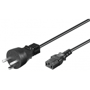 Power cable DK EDB to C13, 5m, Black 5m EDB / App.sort