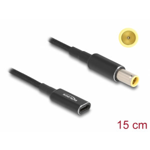 Adapter cable for Laptop Charging Cable USB Type-C female to IBM 7.9 x 5.5 mm male 15 cm 60041