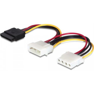 Strömkabel för Serial ATA & ATA-133 HDD, 0,1m. 60103