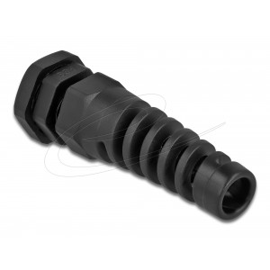 Cable Gland with strain relief PG9 black 60341