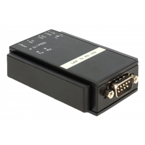 Converter Ethernet LAN TCP/IP > Serial RS-232, svart 62504