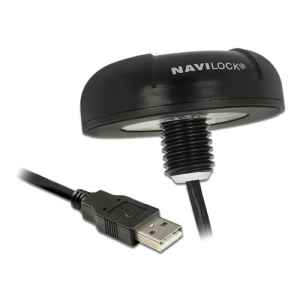 Navilock NL-8004U USB 2. 0 Multi GNSS mottagare, u-blox 8 Chipset, 4,5m kabel, IP7x, svart 62531