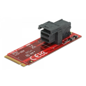 M.2 adapter M fattning, 1xM.2 M fattning hane, 1x SFF-8643 hona, formfaktor 2260 62721