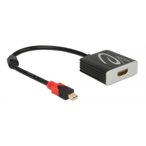 Mini DisplayPort till HDMI-adapter, aktiv, 4K i 60Hz, svart 62735