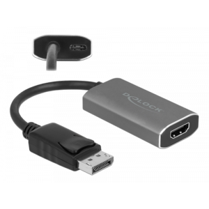Aktiv DisplayPort 1.4 till HDMI-adapter 8K med HDR-funktion, svart 63118