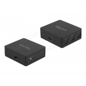 With this TOSLINK splitter up to three TOSLINK devices can be operated at the same time at one TOSLINK output.The splitter supports all popular 2.0 and 5.1 audio formats such as LPCM, Dolby Digital, DTS Audio and therefore offers a sound experience like i