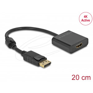 Adapter DisplayPort 1.2 male to HDMI female 4K Active black 63585