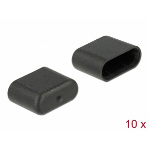 Dust Cover for USB Type-C™ male 10 pieces black 64008