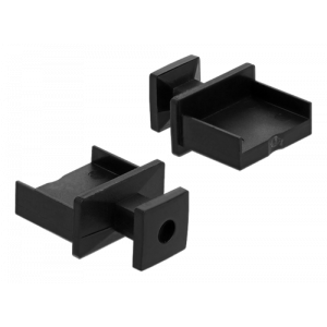 Dust Cover for USB Type-A female with grip 10pcs, black 64009