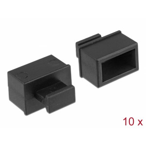 Dust Cover for SFP slot with grip 10 pieces black 64021