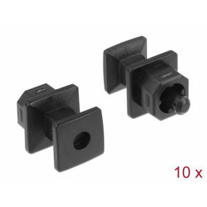 Dust Cover for TOSLINK male with grip 10 pieces black 64023