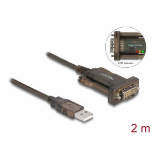 Adapter USB 2.0 Type-A > 1 x Serial DB9 RS-232 64073