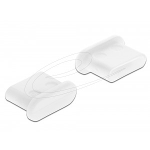 Dust Cover for USB-C female without grip 10 pcs white 64095