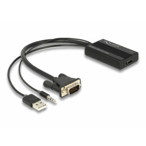 HDMI to VGA Adapter with Audio 25 cm 64172
