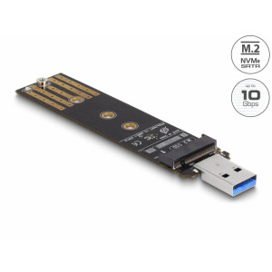 Combo Converter for M.2 NVMe PCIe or SATA SSD with USB 3.2 Gen 2 64197