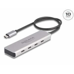 USB 10 Gbps USBC Hub with 4 x USBC female with 35 cm connection cable 64231