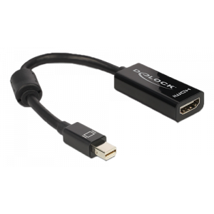MiniDisplayPort till HDMI adapter, DisplayPort 1.1, ferritkärna, 1920x1200, 0,1m, svart 65099