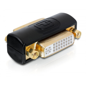 DVI-adapter Dual Link, DVI-I ho-ho, 24+5, svart 65225