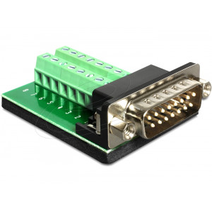 D-Sub 15 pin Gameport male > Terminal block 65275