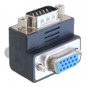 Adapter VGA male / female 90° angled 65289