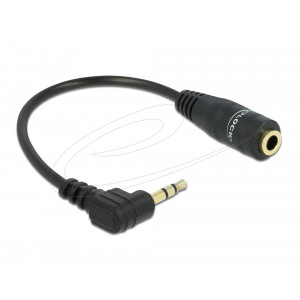 This short stereo jack cable by Delock enables you to change the 2.5 mm stereo jack female port into a 3.5 mm female port. Furthermore the angled 2.5 mm stereo jack male connector is angled in case the existing port is difficult to access. 65397