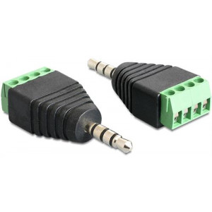 Adapter Stereo plug 3.5 mm > Terminal Block 4 pin 65453