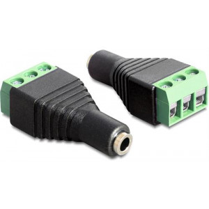 Adapter Stereo jack female 3.5 mm > Terminal Block 3 pin 65455