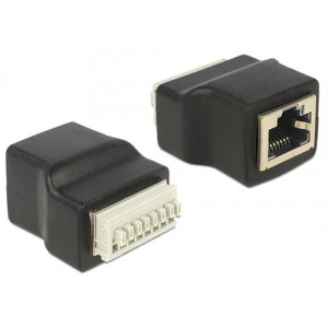 Adapter RJ45 female > Terminal Block with push button 8 pin 65527