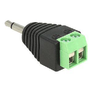 Adapter Stereo jack male 3.5 mm > Terminal Block 2 pin 65528