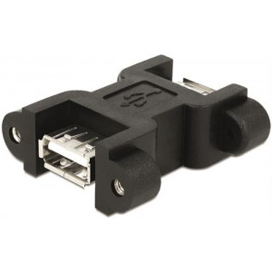 Adapter USB 2.0 type A female > USB type A female with screw nuts 65559