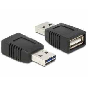Adapter EASY-USB 2. 0-A hane till USB 2. 0-A hona endast laddning 65965