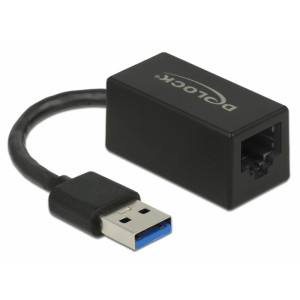 USB Type-A Adapter to Gigabit LAN compact black 66039