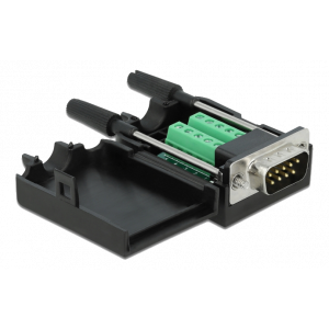 D-Sub9 male to Terminal Block Adapter with Enclosure 66232