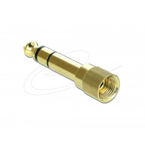 6.35 mm to 3.5 mm stereo adapter 3 pin metal 66390