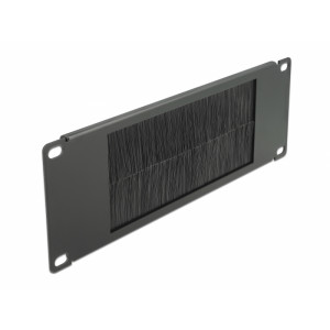 10″ Cable Management Brush Strip 2U black 66481