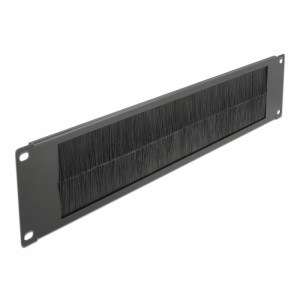 19″ Cable Management Brush Strip 2U black 66482