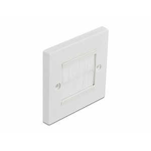 Cable Management Cover 86 x 86 mm with white Brush Strips 66495