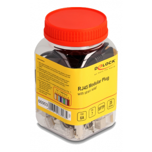 RJ45 Modular Plug with strain relief Cat.6A, Cat.7 and bend pro 66903