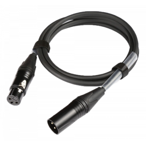 XLR-M/F-1 Professional XLR-cable, female-male, 1m 670-90101