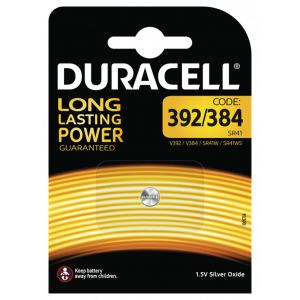 Batteri 392/384/V392/V384/SR41W/SR41WS/LR41/AG3/G3 - Duracell Long-Life