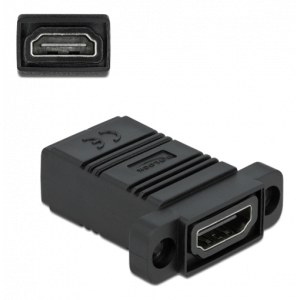 System 45 HDMI-adapter rak, svart 81307
