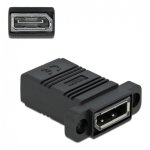 System 45 DisplayPort-adapter rak, svart 81309