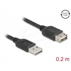 USB 2.0 Extension Cable Type-A M/F 0.2 m 81510