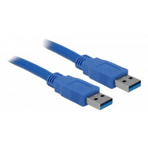 USB 3. 0-kabel Typ-A hane > USB 3. 0 Typ-A hane 1,5 m blå 82430