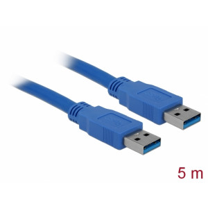 Cable USB 3.0 Type-A male > USB 3.0 Type-A male 5 m blue 82537