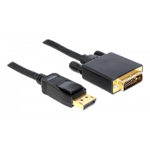Display Port 1.5 Cable Male to DVI 24 + 1 Male Passive, black 82593